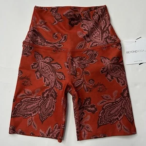 Beyond Yoga Shorts Damen XS High Waist Biker Blumen Stretch Activewear - Bild 1 von 6