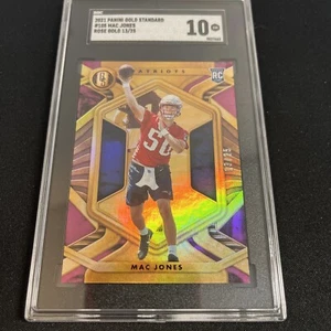 2021 GOLD STANDARD MAC JONES ROSE GOLD SP RC # 13/25 SGC 10 POP 1 - Picture 1 of 5