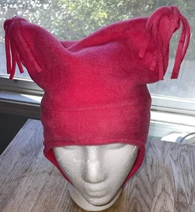 Toddler COLUMBIA Pink Tassel Fleece Beanie with Ear Flaps - Picture 1 of 7