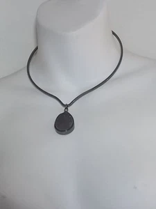 BANANA Republic Gunmetal Faux Agate Pendant Necklace NWT $24 each - Picture 1 of 1