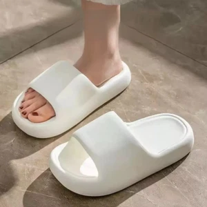 Indoor Slippers White Quick-Drying Non-Slip Indoor Bathroom Slippers Non-Slip Sp - Picture 1 of 6