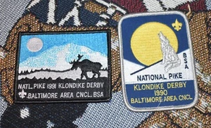 Patch BSA Boy Scouts Consiglio di Baltimora 1990 e 1991 National Pike Klondike Derby - Foto 1 di 2