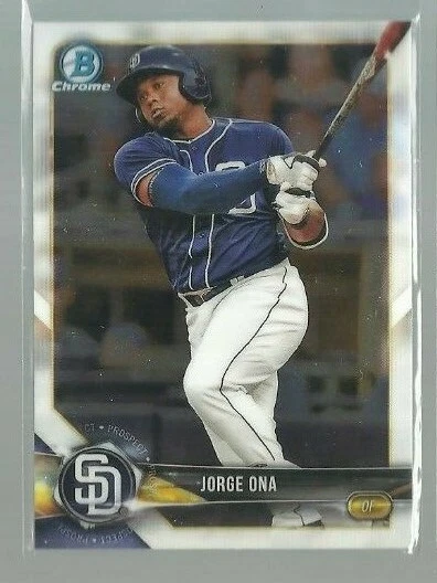 2018 Bowman Chrome Prospects #BCP105 Jorge Ona (ref 76263) - Image 1 of 1