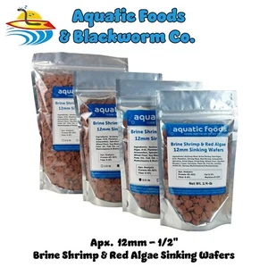 12mm - 1/2" Brine Shrimp & Red Algae Sinking Wafers for Bottom Feeders. WL - Picture 1 of 13