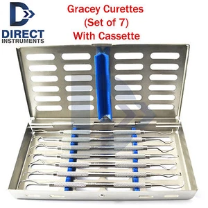 Dental Gracey Curettes Periodontal Surgical Instruments With Cassette - Picture 1 of 6