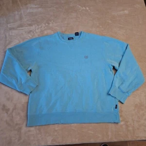 IZOD Sweater Adult Women's Medium Sky Blue Logo Sweatshirt - Picture 1 of 9
