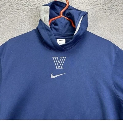 Nike Villanova University Wildcats Blue and Gray Hoodie hooded sweatshirt - Image 1 of 4