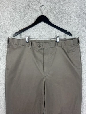 John W. Nordstrom Chino 裤子男式 42x30 卡其色无皱 Supima Smartcare 男式 — 第 1/4 张图片