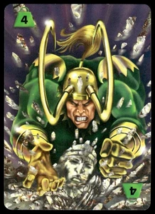 Loki / +4 Strength Power Card 1995 Fleer Marvel Overpower CCG - Picture 1 of 2