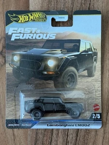 2025 Hot Wheels Fast & Furious Premium Black Lamborghini LM002 Diecast SUV JBL86 - Picture 1 of 2