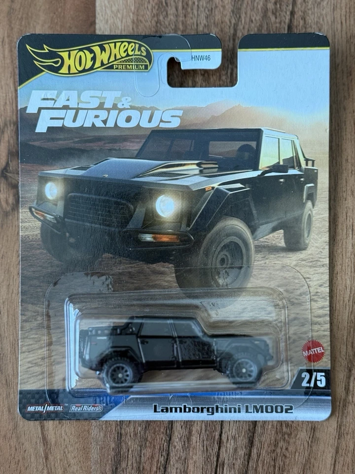 2025 Hot Wheels Fast & Furious Premium Black Lamborghini LM002 Diecast SUV JBL86 - Image 1 of 2