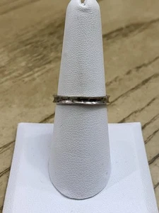 Silpada Sterling Silver 925 Signed Hammered Concave Stackable Band Ring Size 8 - Picture 1 of 3