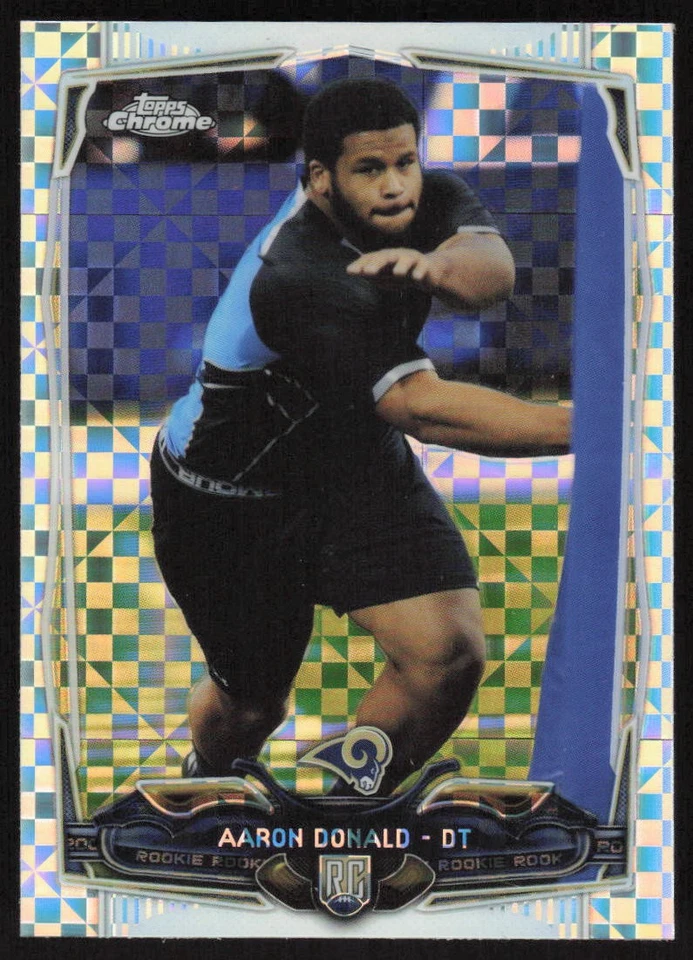 2014 Topps Chrome Xfractors Rookie #175 Aaron Donald St. Louis Rams - Image 1 of 2