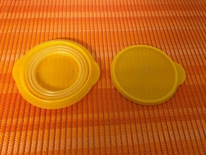 Tupperware - Faltbare Schüssel Faltboxen mit Deckel Gelb neu - Bild 1 von 5