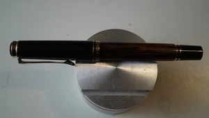 Pluma estilográfica Pelikan Souverän M400/M600 marrón/oro/negro 14 C 585 M bicolor - Imagen 1 de 5