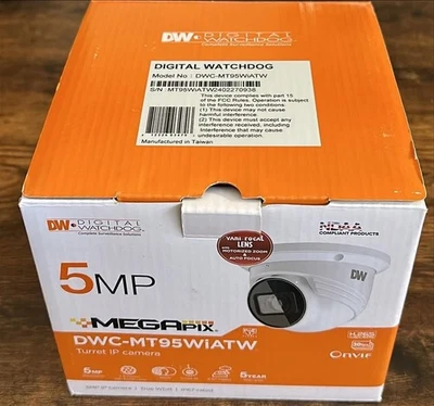 Digital Watchdog DWC-MT95WIATW 5MP turret IP Camera - Image 1 of 4