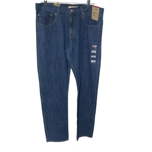Pantalones de mezclilla rectos Levi's MIDI para mujer 31 x 30 tiro medio azul lavado nuevos - Imagen 1 de 7