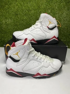 Air Jordan 7 Cardinal Retro Size 9.5 Mens White Red Sneakers 2022 CU9307-106 - Picture 1 of 10