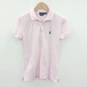 Polo Ralph Lauren Polo Shirt Women's UK Size S Pink Cotton Blend RMF05-RH - Picture 1 of 6