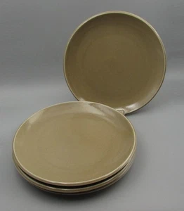 Calvin Klein China Khaki Collection Cargo SAND Dinner Plates - Set of Four - Picture 1 of 2