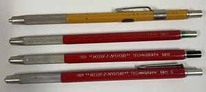 4 Vintage Koh-I-Noor 5616 & 5611 Druckbleistifte Blei Kupplungsbleistifte 2 Auswurfautomaten - Bild 1 von 7