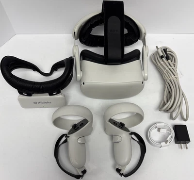 Oculus Meta Quest 2 All In One Virtual Reality Headset VR 128GB White KW49CM - Image 1 of 4