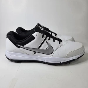 Nike Herren Durasport 4 844550-100 Golfschuhe Weiß Silber Schwarz Größe US 13 - Bild 1 von 15