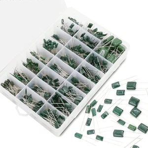 660 Pcs Capacitor Resistance Box Polyester Film Paper Capacitors Set Kit - Picture 1 of 6