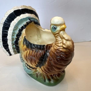 Rare Vintage 1950’s Relpo Turkey Planter 4. 3/4 High - Picture 1 of 7
