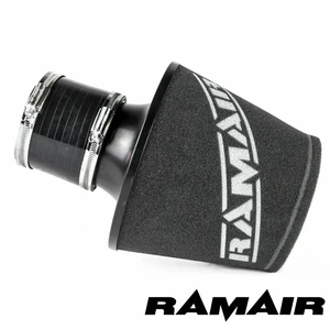 RamAir Luftfilter mit Anschluss (90 mm außen) + Silikon-Verbindung (90 mm innen) - Bild 1 von 2