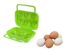 Portable Egg Carrier Storage Box 6 Grid Holds 6 Eggs Camping Kitchen Accessory