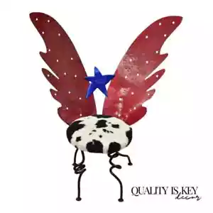 Paul and Christine Knoblauch Butterfly Wings "Angel Baby" Sculpture Childs Chair - Picture 1 of 12