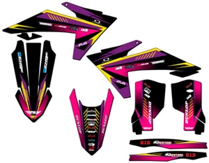 2023-2024 XC SURGE Purple Senge Graphics Kit Compatible with KTM - Foto 1 di 10