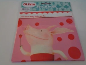 OLIVIA PIG 1 PACK OF 8 TREAT BAGS FOR PARTY FAVORS, NEW, LOOT BAGS - Picture 1 of 1