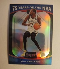 Kevin Durant 2021-22 Panini Select 75 years of the NBA #52 Silver. MINT.. 
