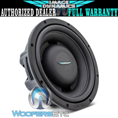 IMAGE DYNAMICS IDQS10 D4 10" 200W RMS DUAL 4-OHM SHALLOW MOUNT SUBWOOFER SPEAKER - Image 1 of 4