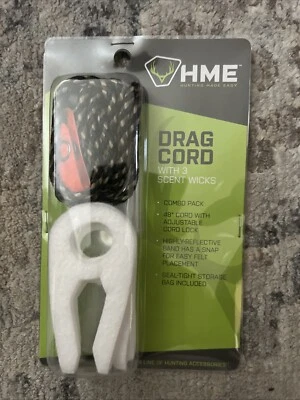 HME Products Scent Dispensers Drag Cord with 3 Scent Wicks Buck Doe #00301 - Image 1 of 2