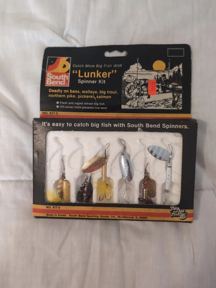 Kit de señuelos giratorios South Bend Lunker vintage - Kit de 5 Foto 1 de 4