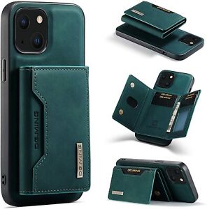 Wallet Case for iPhone 13 Pro Max DG.MING Back Cover Detachable Card slot Pocket