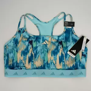 adidas Women's Powerreact Training Medium-Support Allover Print Bra XL A-C NWT - Picture 1 of 10