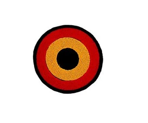 Patch aufnäher motorrad flagge biker aufbügler air force airforce belgien - Picture 1 of 1