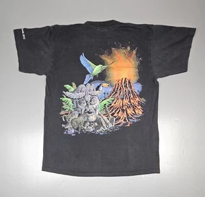 Lava me now or lava me not Caribbean soul T-shirt Mens Lrg. 1994 Vintage Black - Picture 1 of 8