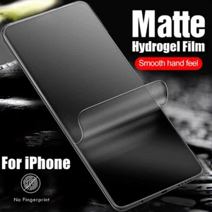 Matte Self healing Hydrogel Film For iPhone 15 Pro Max 14 13 Mini 11 Pro 12 SE X - Bild 1 von 23