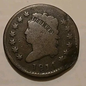 Centavo grande cabeza clásica 1814 - Imagen 1 de 5
