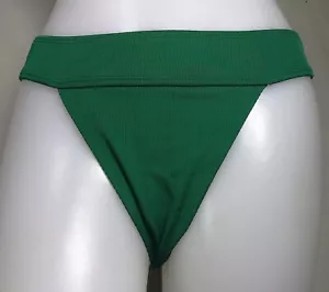 NEU Romwe grün gerippt gebändert freche Bikinihose Erwachsene S, M oder L - Bild 1 von 4