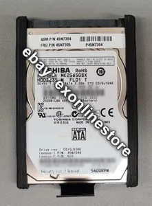 45N7305 - FRU 250Gb 5400rpm SATA 2.5" HDD 45N7304 Lenovo Used - Picture 1 of 1