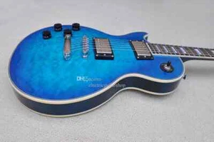 Guitarra Eléctrica Personalizada de Fábrica para Zurdos con Incrustación de Traste Perla Blanca Acolchada - Imagen 1 de 8