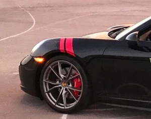 "CALIDAD Fender Hash Bar vinilo Rally RAYAS CARRERAS 2"" y 3"" (se adapta a PORSCHE Cayman) - Imagen 1 de 29