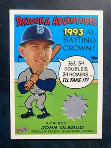 Maglietta 2004 Topps Bazooka Adventures Relics John Olerud #BA-JO Mariners - Foto 1 di 2