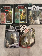 Star Wars Lot of 5 Return of Jedi Figures: Han Solo Princess Leia Luke R2D2 C3PO